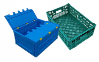 plastic folding crate