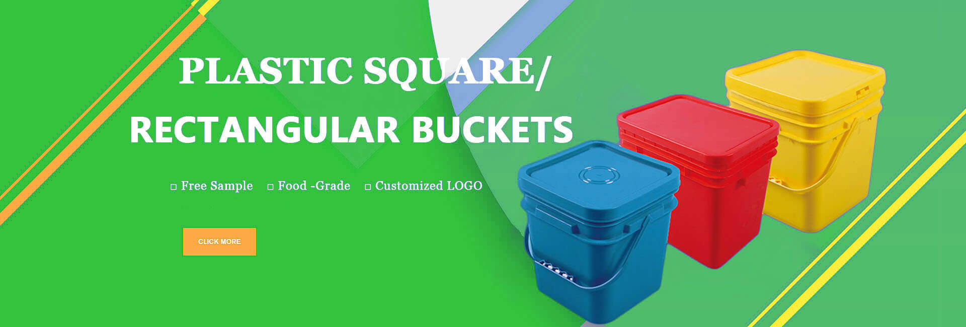 Plastic bucket square