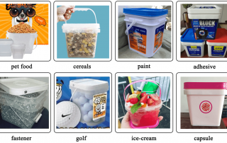 plastic square buckets pails